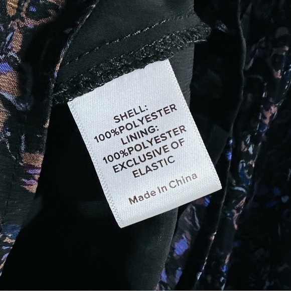 Evereve Petra Floral Print Long Sleeve Blouse in Plummulti Size XS - Picture 10 of 11